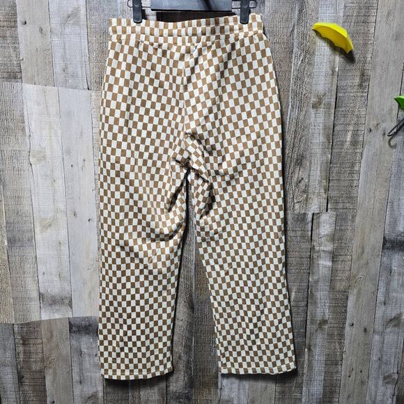 Modish Rebel Buckle Natural Birch Checkerboard Lounge Pants - Picture 3 of 5